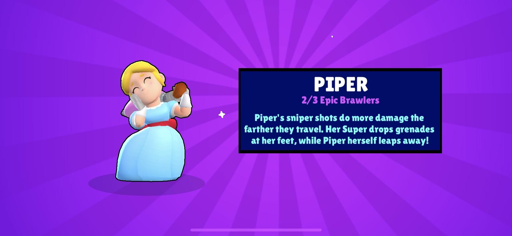 Is piper good brawl stars