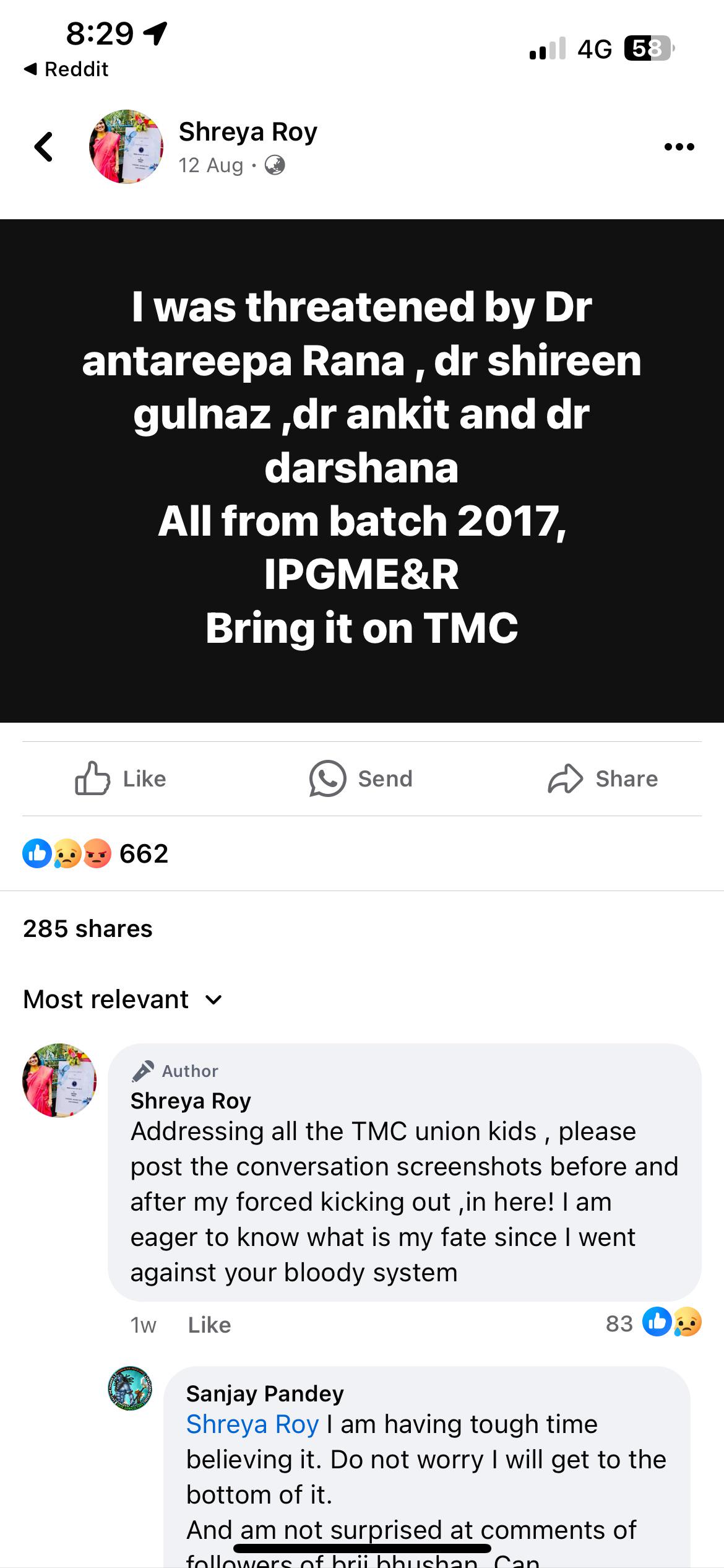 WE WANT NAMES! : rindianmedschool Dr moumita ghosh