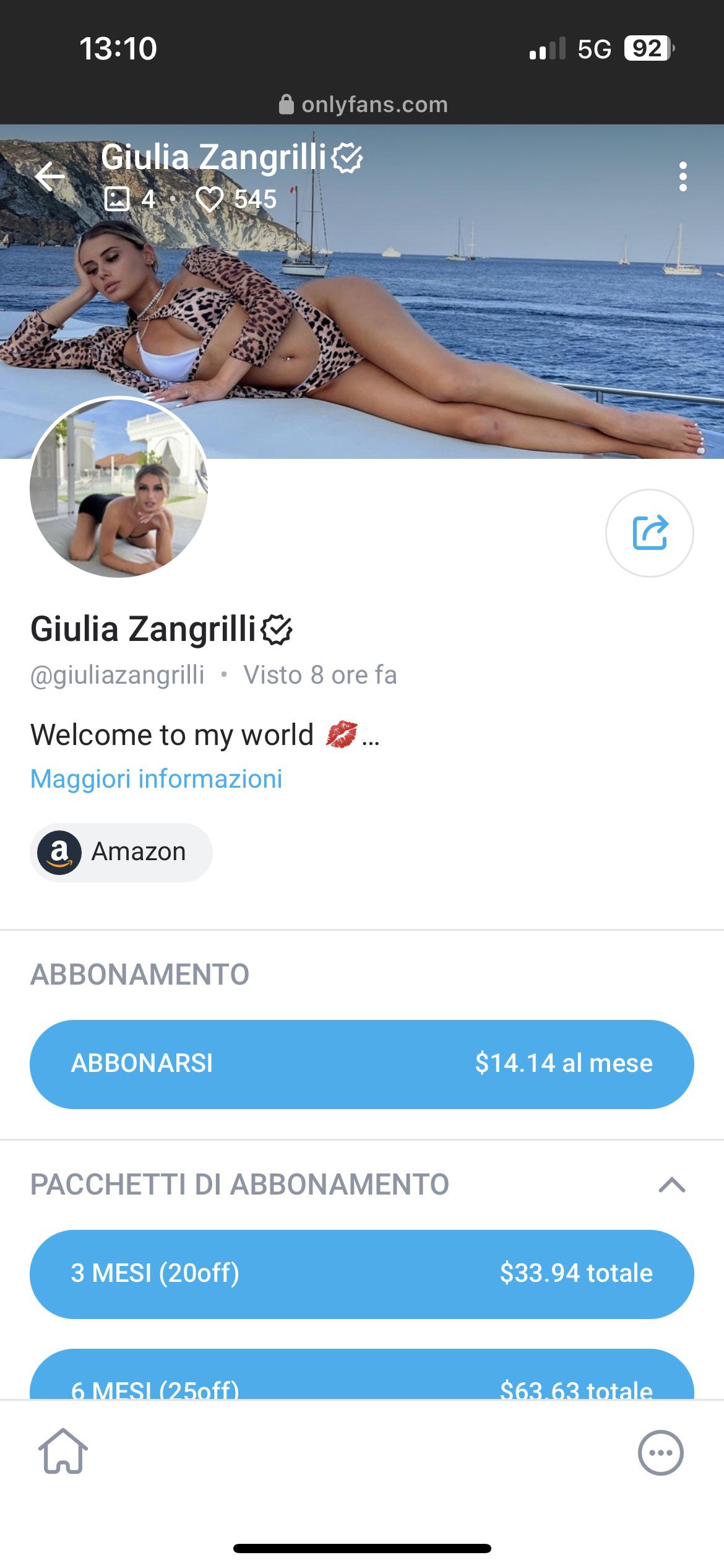 Giulia zangrilli onlyfans