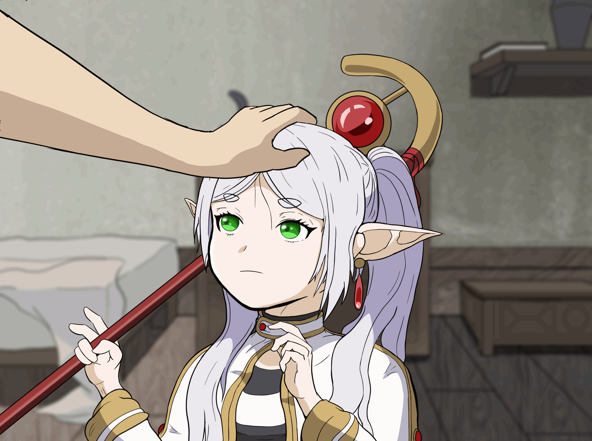 Frieren Headpats 😊 (Art by Me @ItsMeRacc) : rFrieren