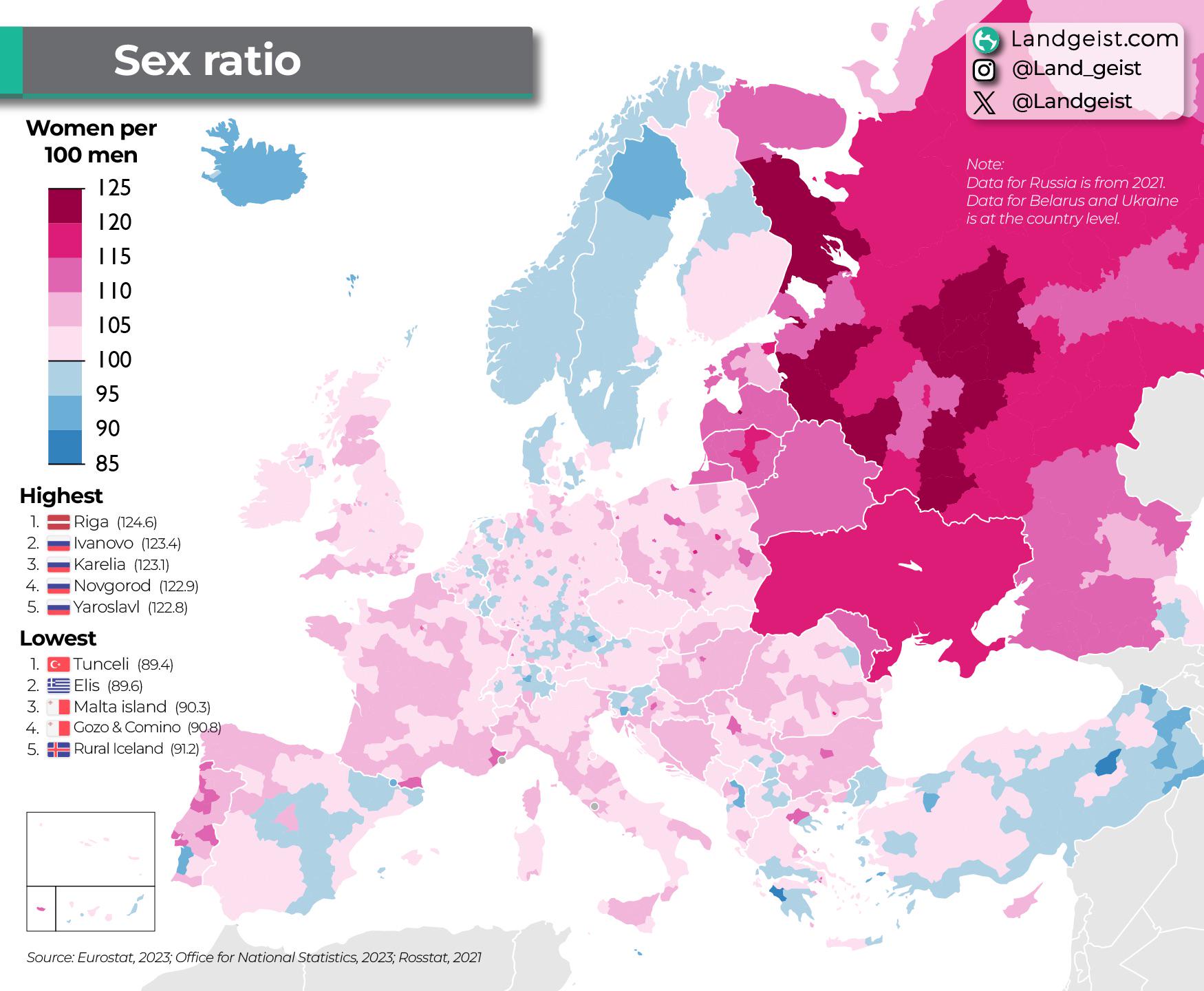 Sex russia sex ratio 2023
