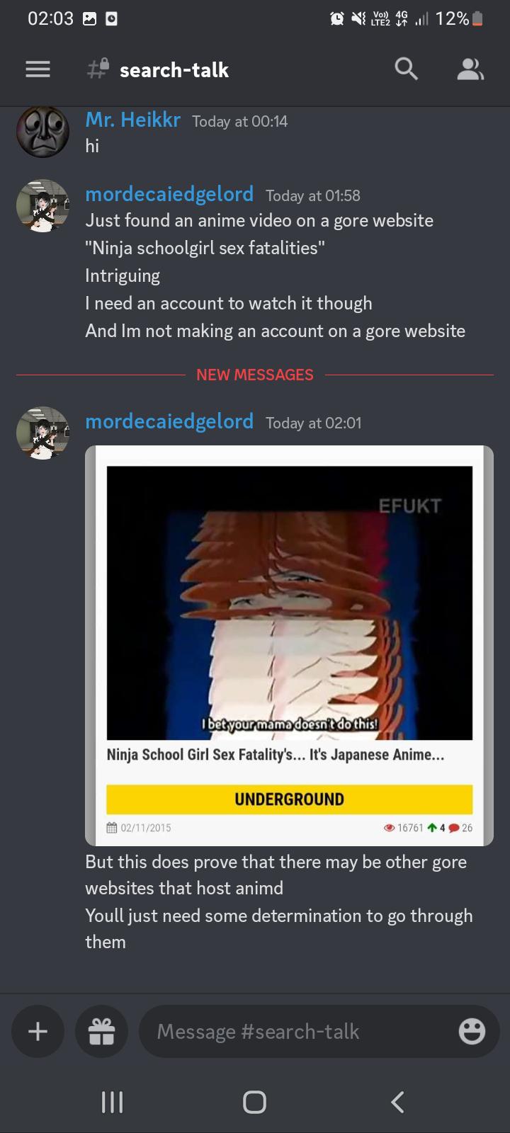 Gore discord server