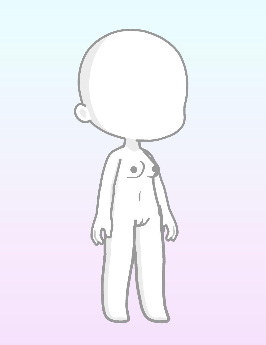 Gacha life body base girl