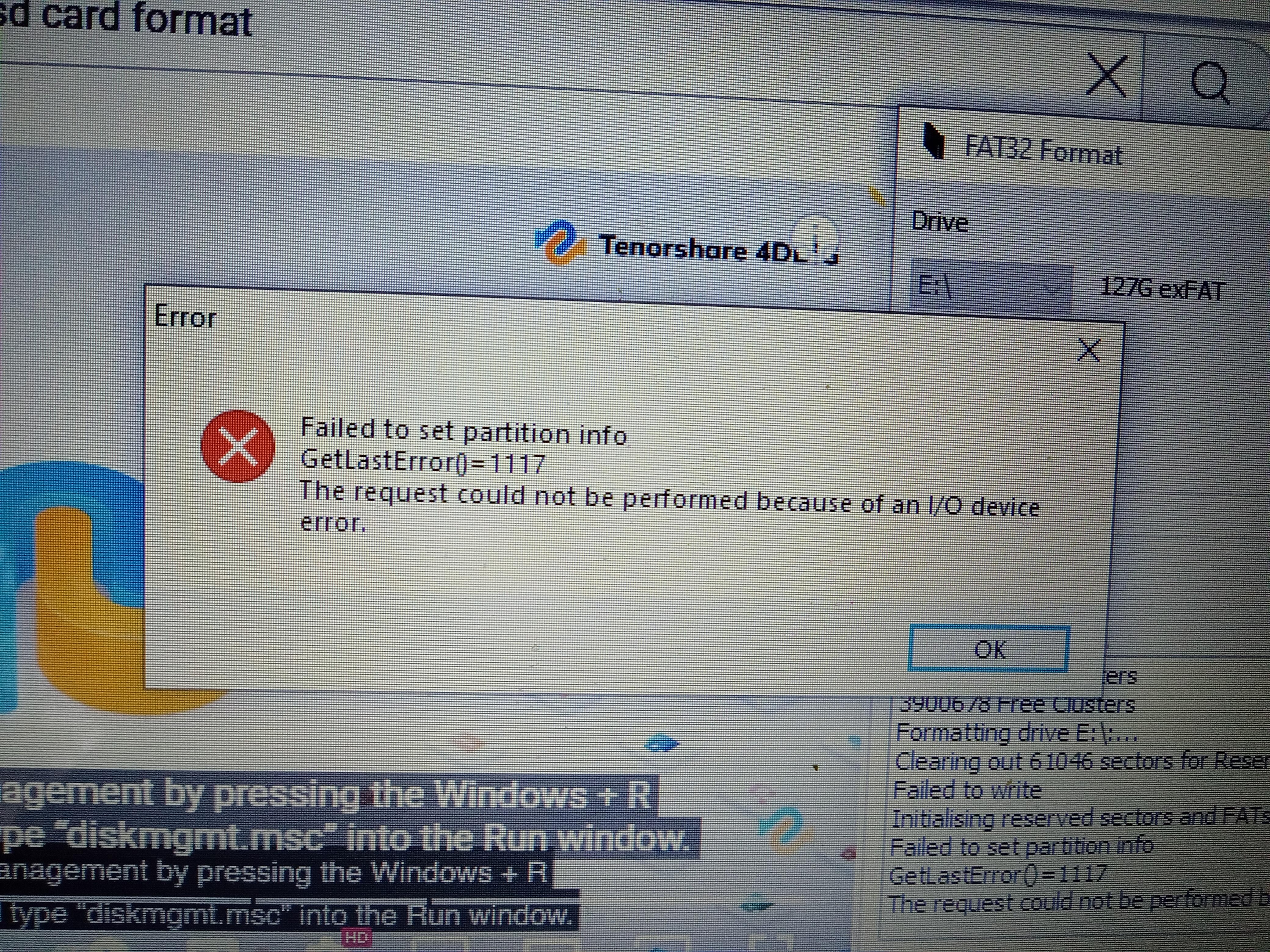 My SD card wont format to FAT32 : r3dspiracy
