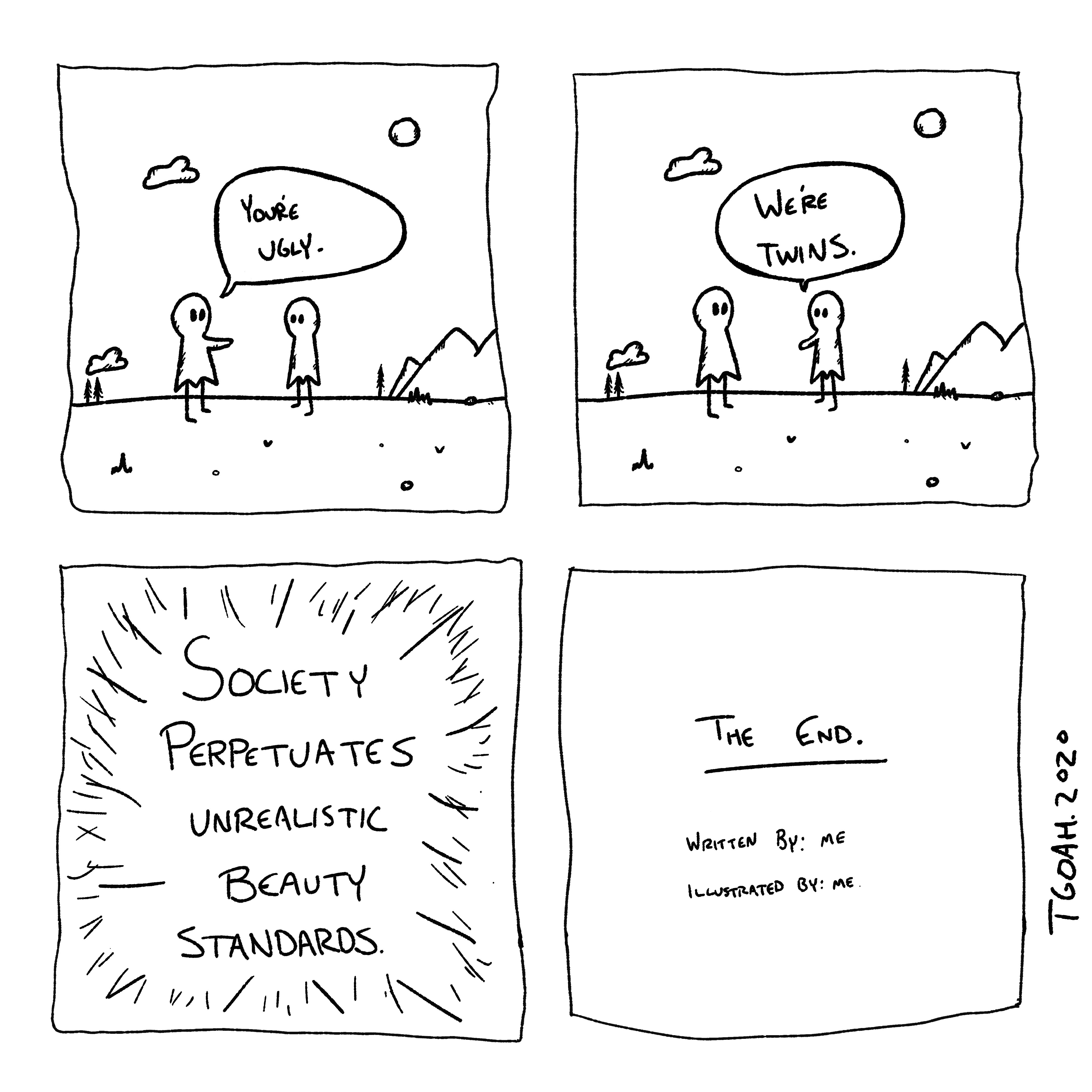 Society Perpetuates Unrealistic Beauty Standards Oc Comics