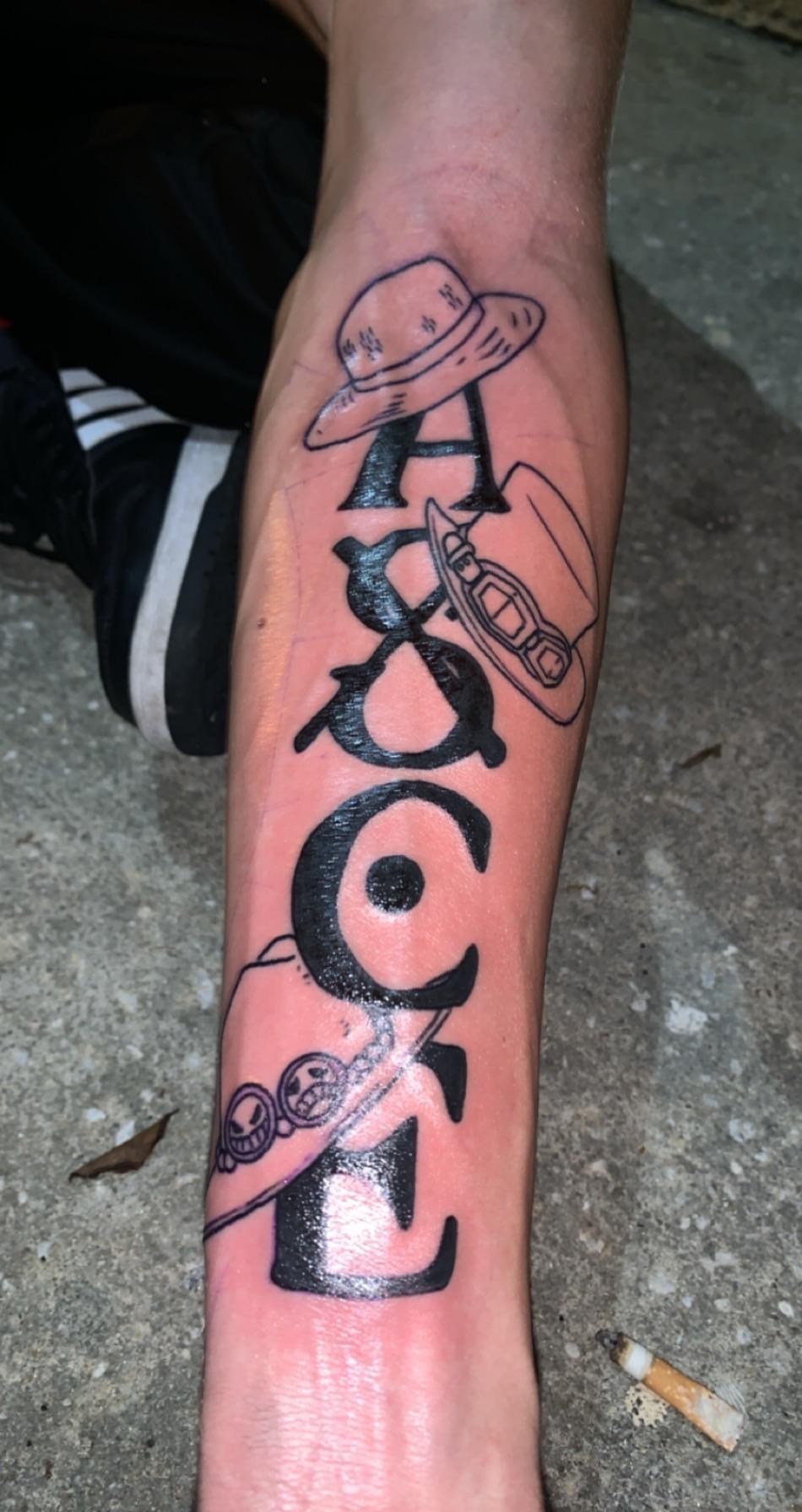 Ace Tattoo First Tat On My Forearm And He Got Everything Flawless : R/Onepiece 1792_x_950_jpg