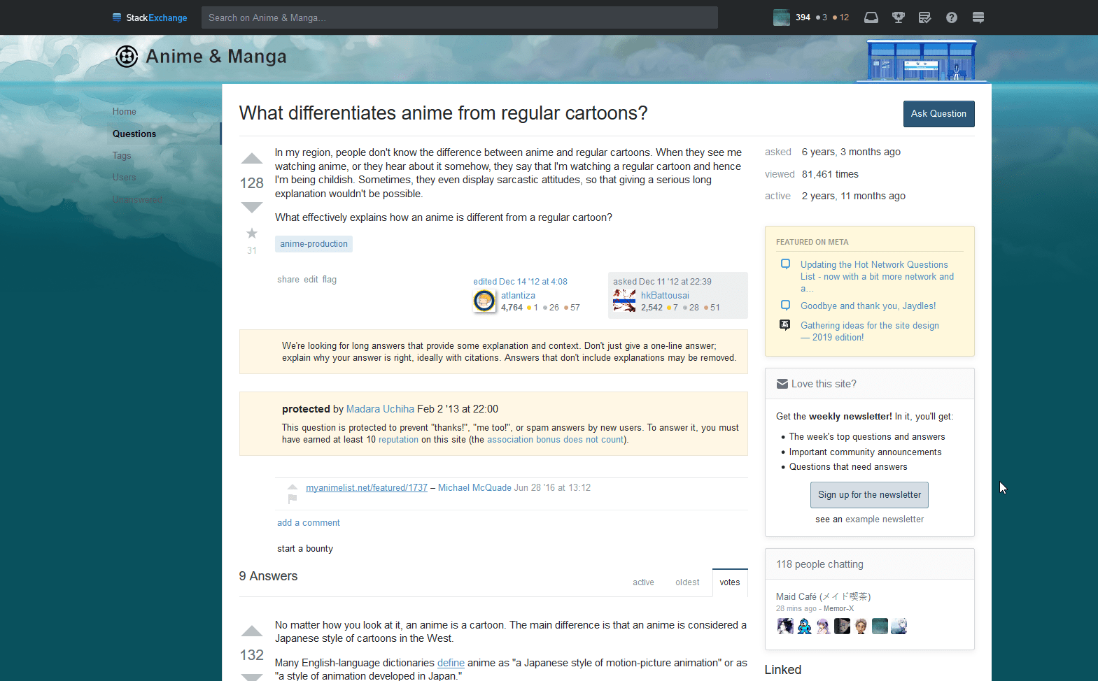 Gathering ideas for the site design — 2019 edition! - Anime & Manga Meta Stack Exchange Anime & manga stack exchange