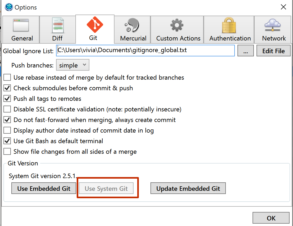 Github ssh sourcetree