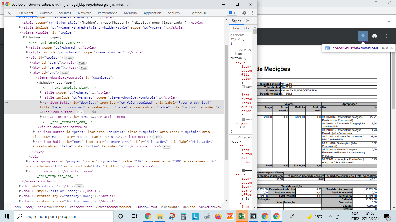excel - Selenium VBA - Click on a Download Button - Stack Overflow