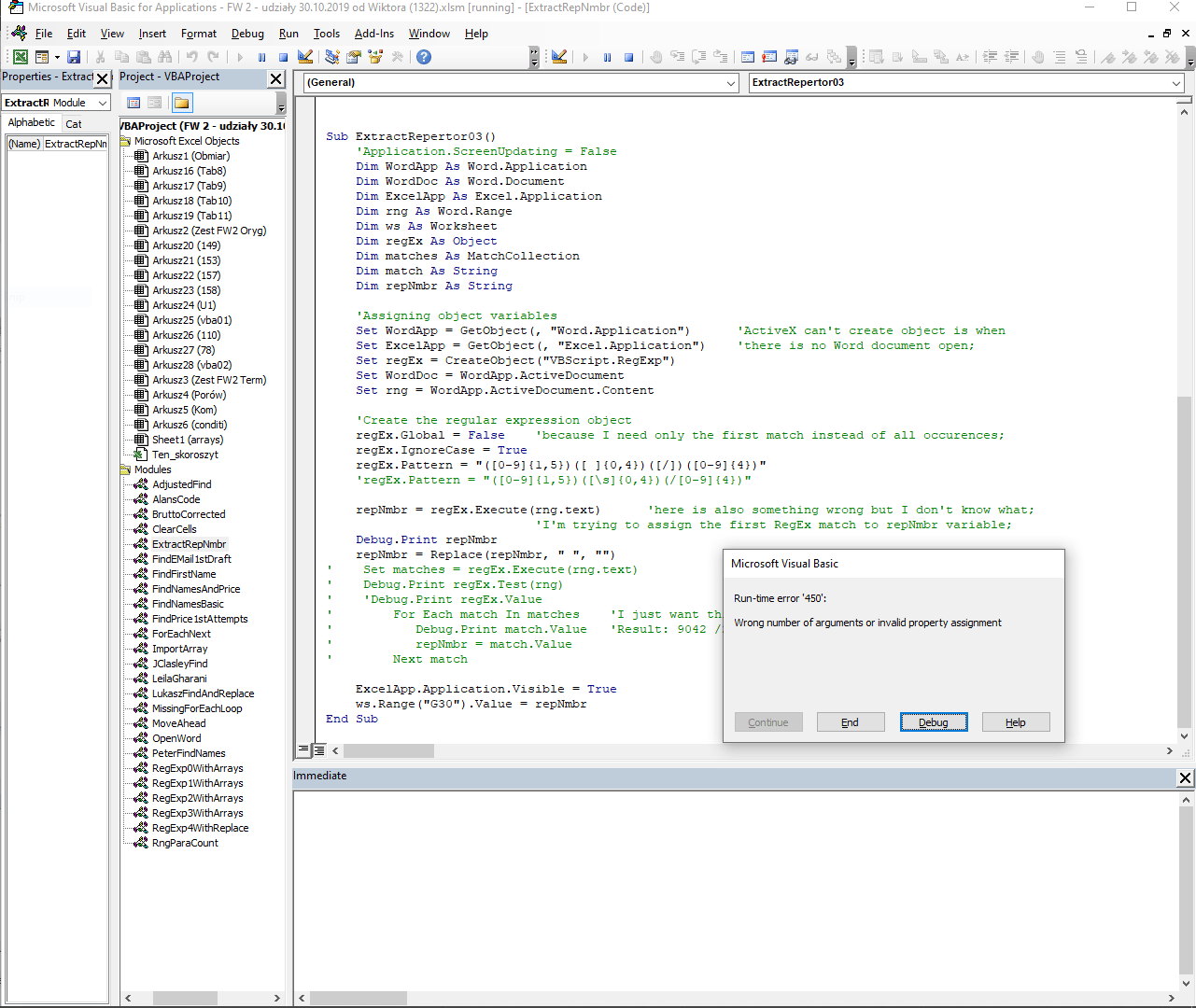 Extract ONLY THE FIRST match from Word doc using RegEx lunched from Excel  VBA - Stack Overflow