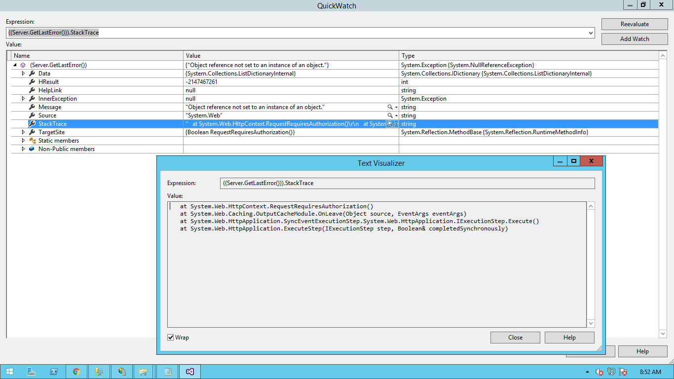 c - Global.asax Application_Error NullReference Exception - Stack Overflow