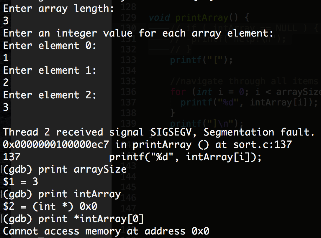 c - Segmentation Fault when accessing global integer array - Stack Overflow