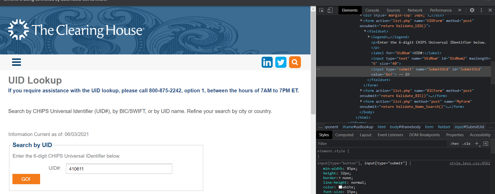 Excel VBA - Selenium not recognising element - Stack Overflow