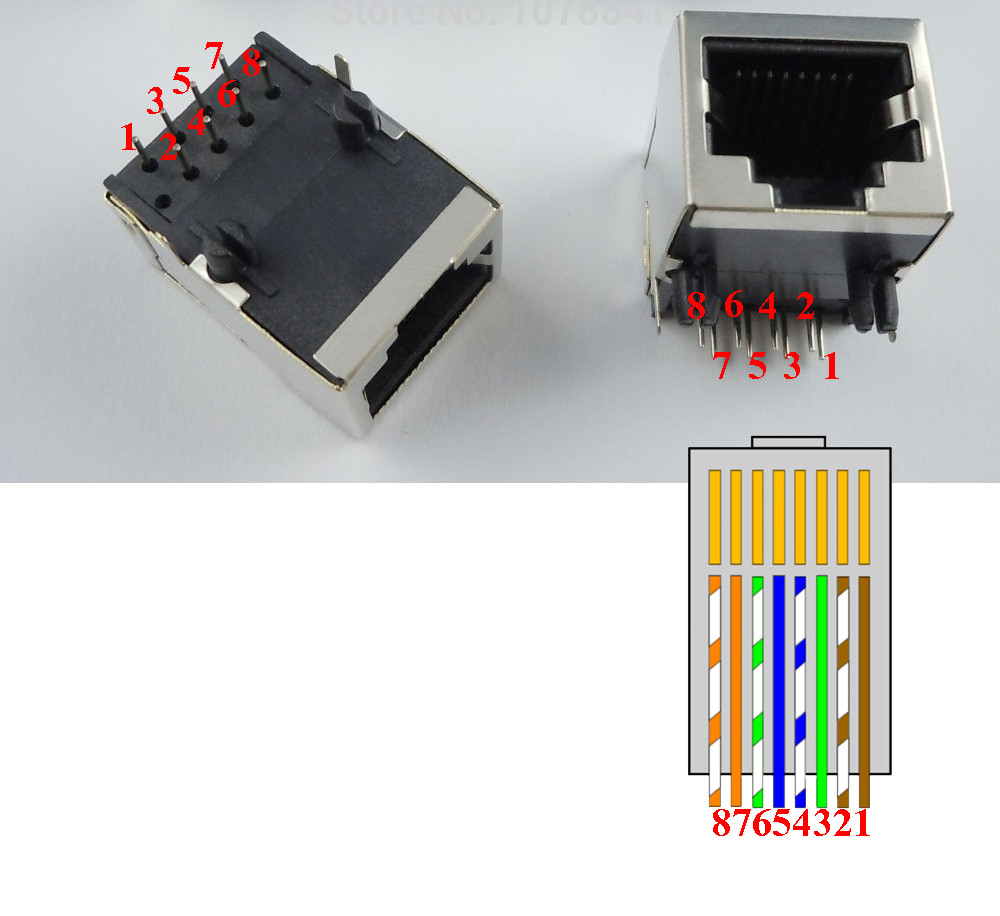 Pins Rj45 Jack To Pcb Electrical Engineering Stack Exchange