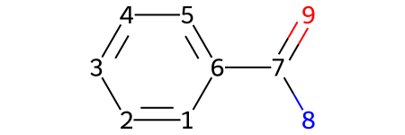 Rdkit How To Show Molecular S Atoms Number Stack Overflow