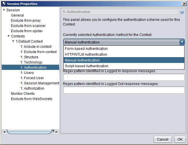 Setting Up Owasp Zap Authentication Information Security Stack Exchange