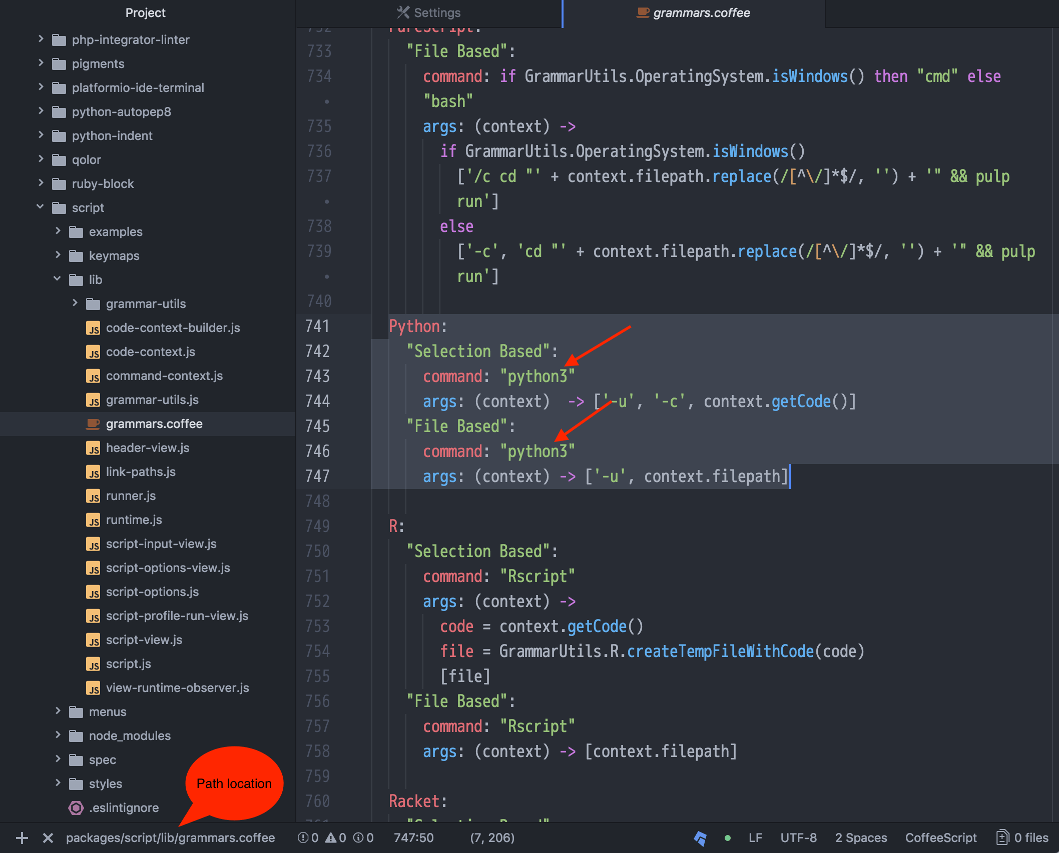 How To Setup Atom S Script To Run Python 3 X Scripts May The Combination With Windows 7 Pro X64 Be The Issue Stack Overflow