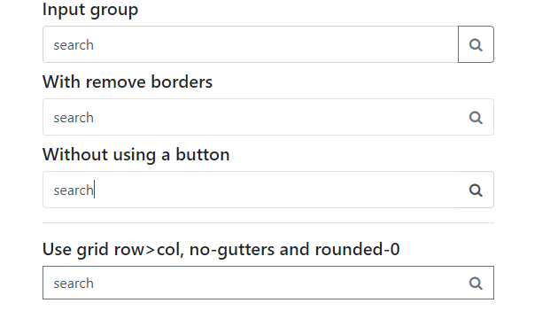 Search Input With An Icon Bootstrap Stack Overflow