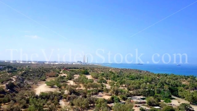 Ashkelon power planet, view from national park