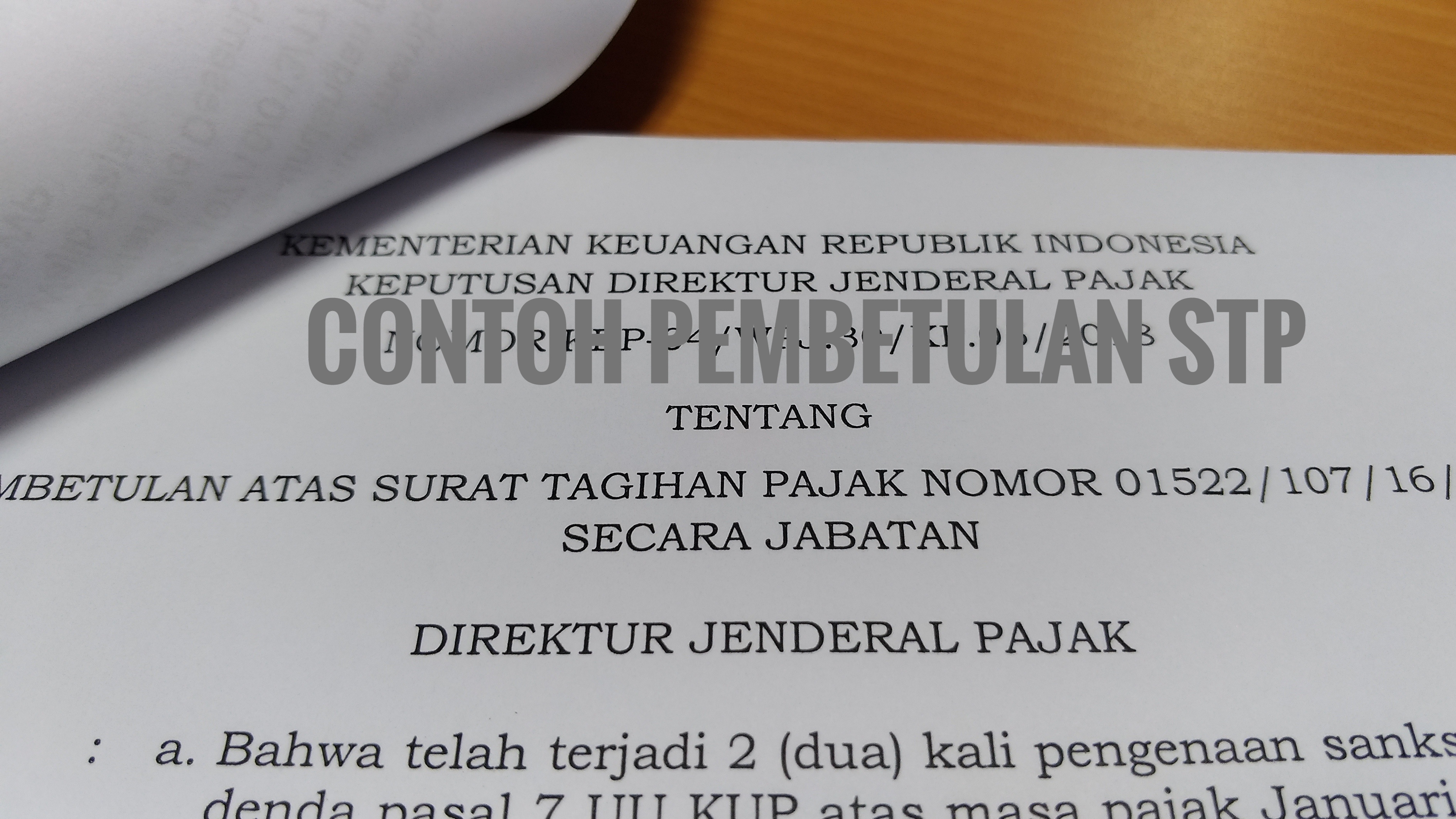 Ralat STP Dengan Permohonan Pembetulan STP ke Kantor Pajak - Solusi Pajak