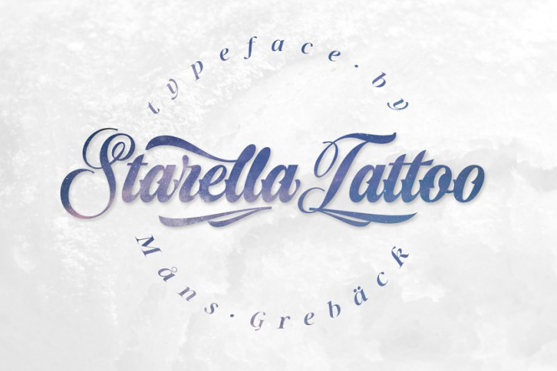 Starella Tattoo Script Font - Download Free Font 534_x_801_jpg