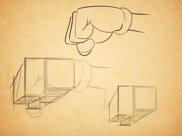 как нарисовать мускулистую руку