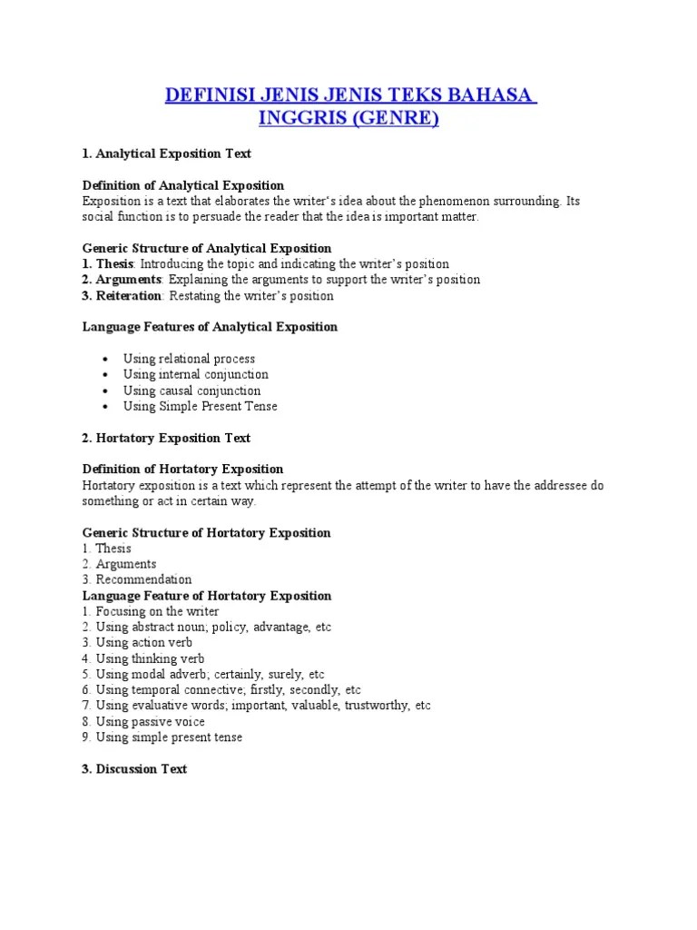 Contoh Soal Analytical Exposition Pg Beserta Jawaban