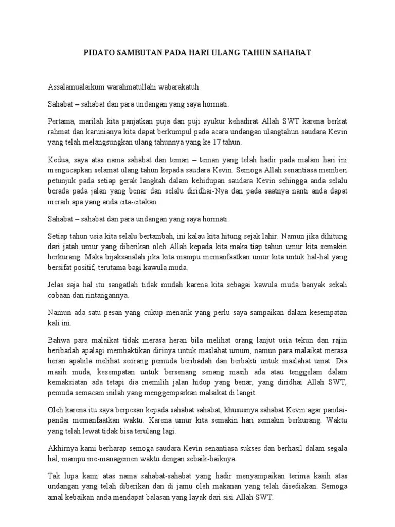 Mc Ulang Tahun Singkat – Beinyu.com