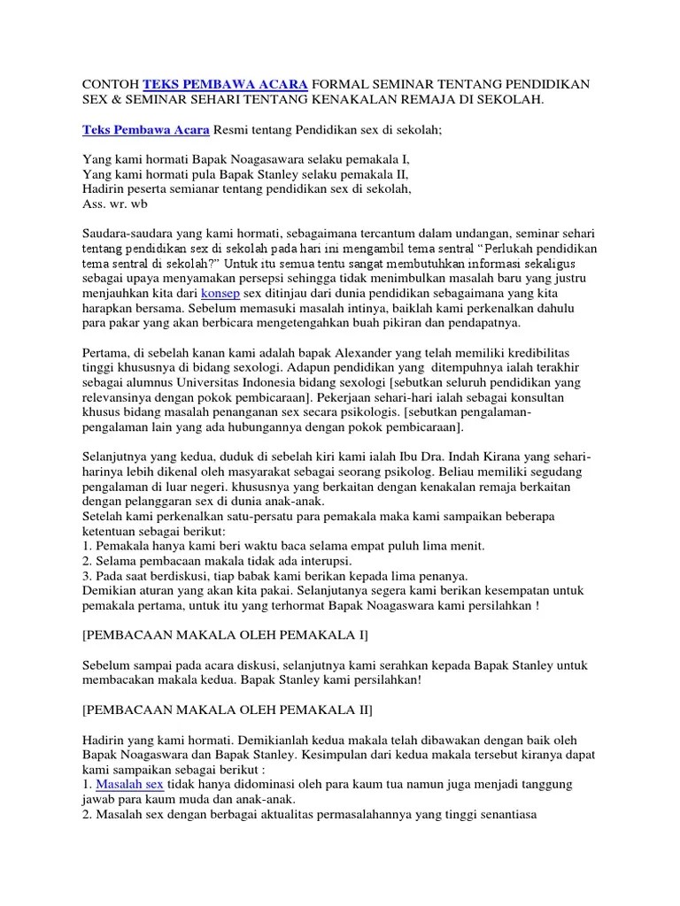 Contoh Pembukaan Mc Pada Acara Formal - Kumpulan Contoh Teks Muqadimah  Pidato