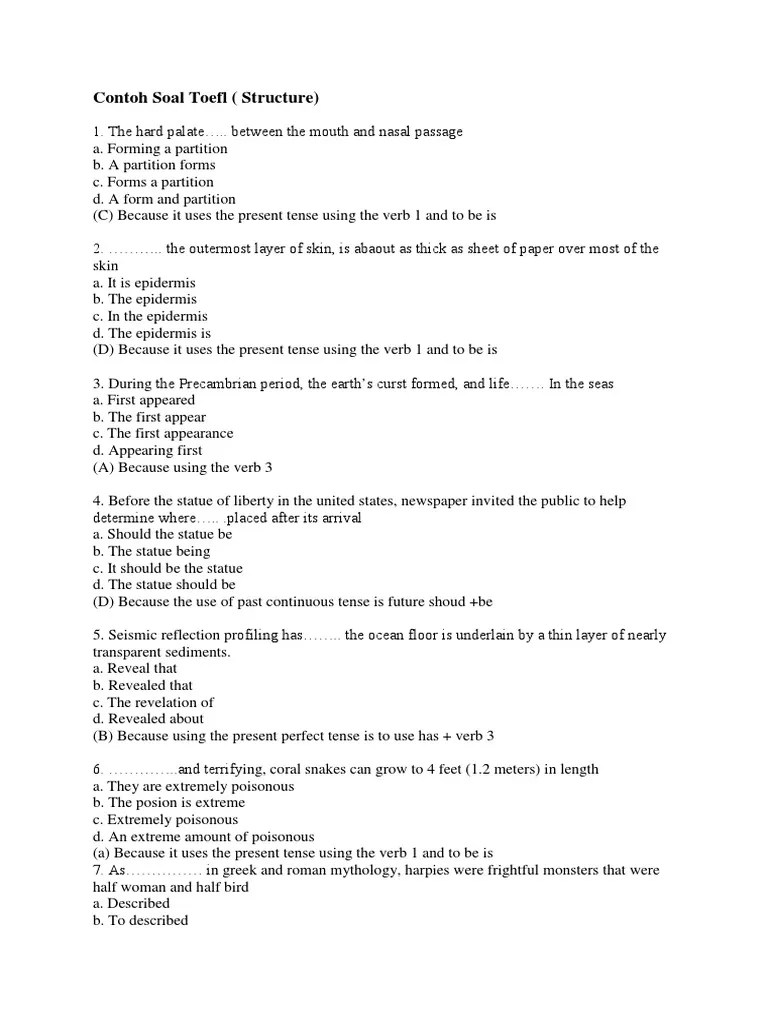 Contoh Soal Past Continuous Tense Beserta Kunci Jawabannya Pilihan Ganda