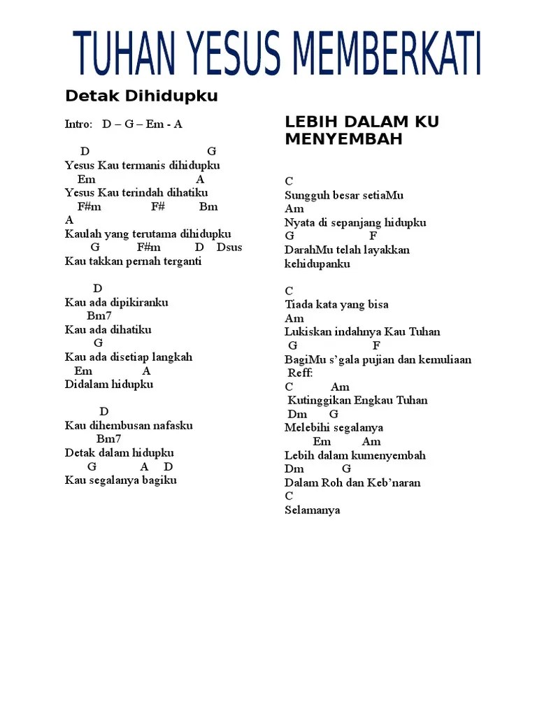 Kunci Gitar Dan Lirik Lagu Rohani Bapa Engkau Sungguh Baik
