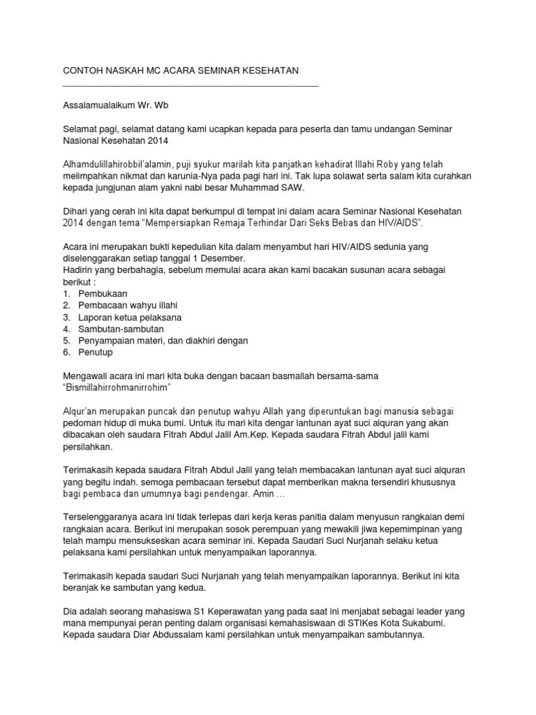 Yuk Bahas 5+ Teks Pembawa Acara Seminar [Terbaru] - Belajar Contoh Soal by  Setiawan