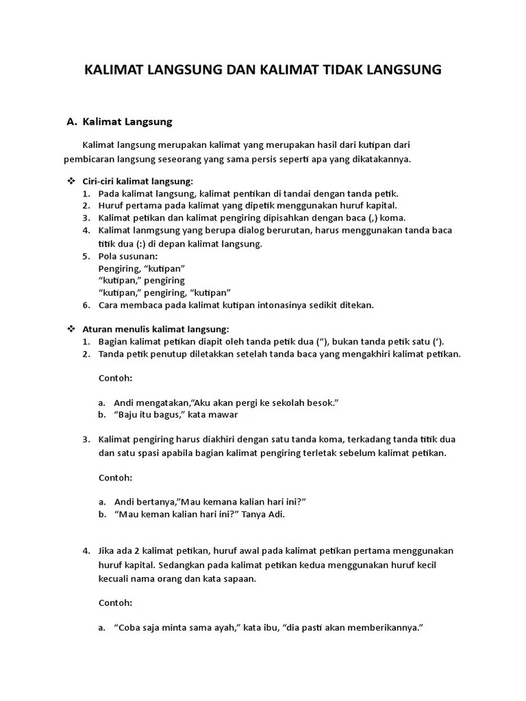 Kata Langsung - Katapos