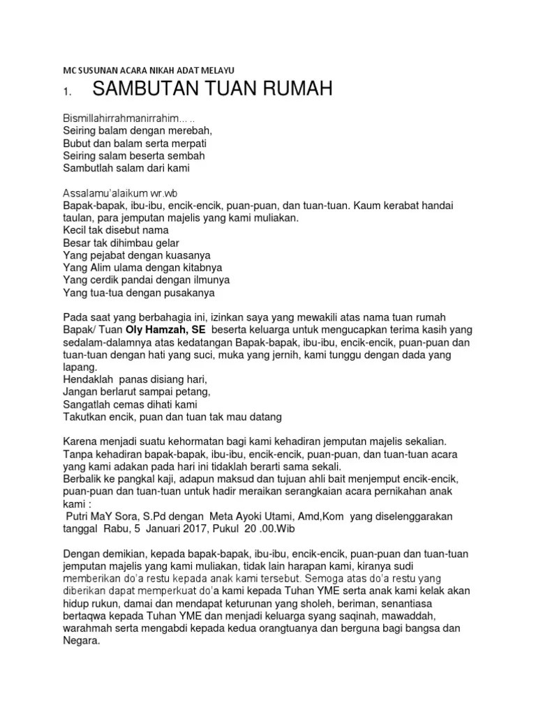 Contoh Mc Pernikahan Modern – Beinyu.com