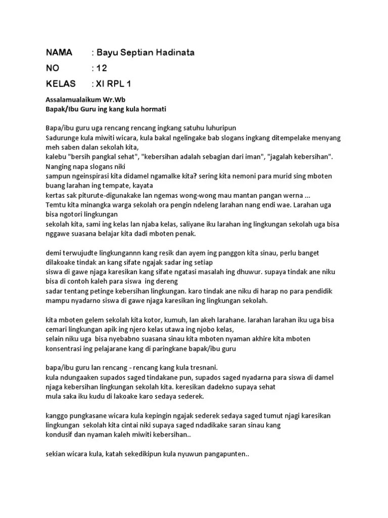 Struktur Teks Sesorah – Lektur Indo