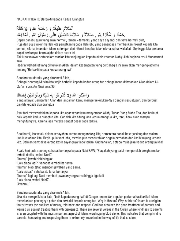 Contoh Pidato Adab Kepada Guru // Kumpulan Contoh Terbaru