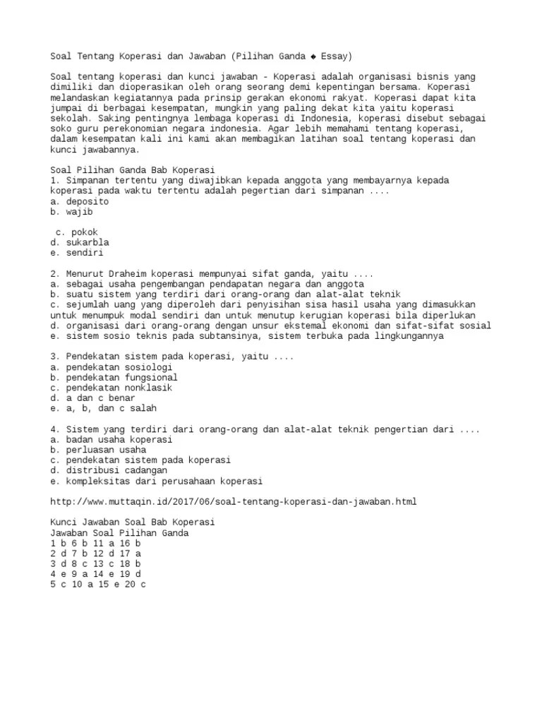 Soal Conjunction Pilihan Ganda – Belajar