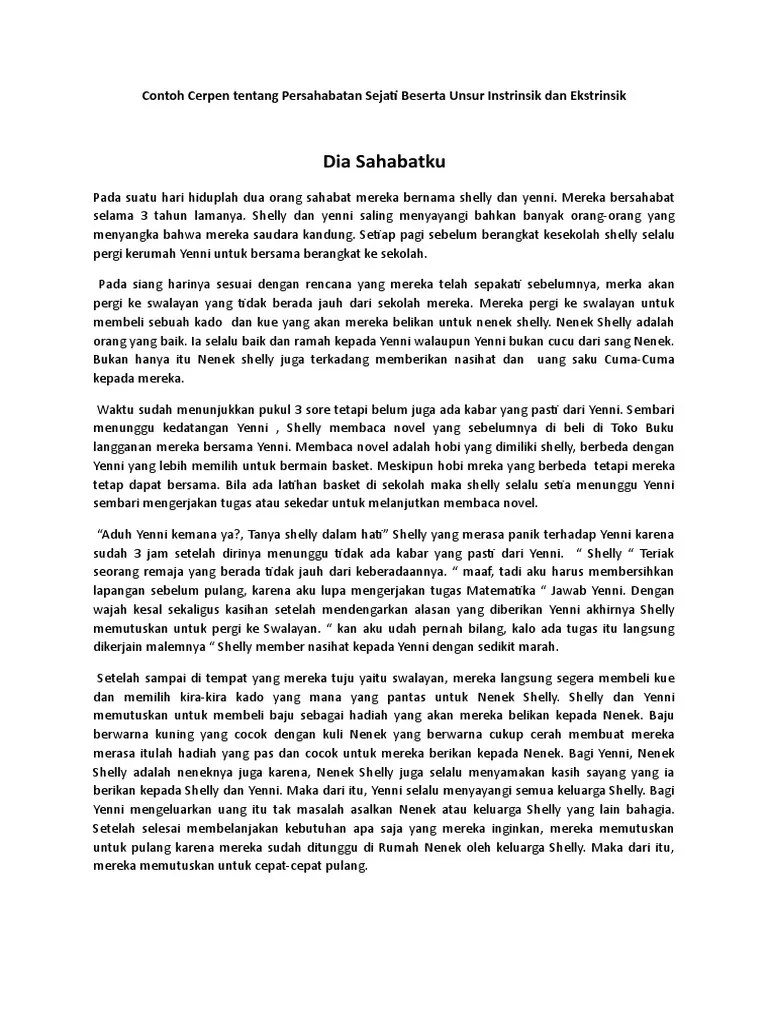 39++ Contoh cerpen pendidikan beserta unsur intrinsiknya information |  Cerita