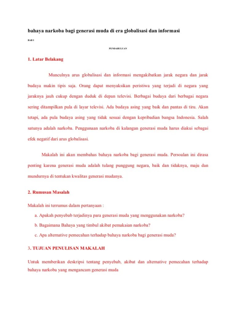 Makalah Bahaya Narkoba Singkat