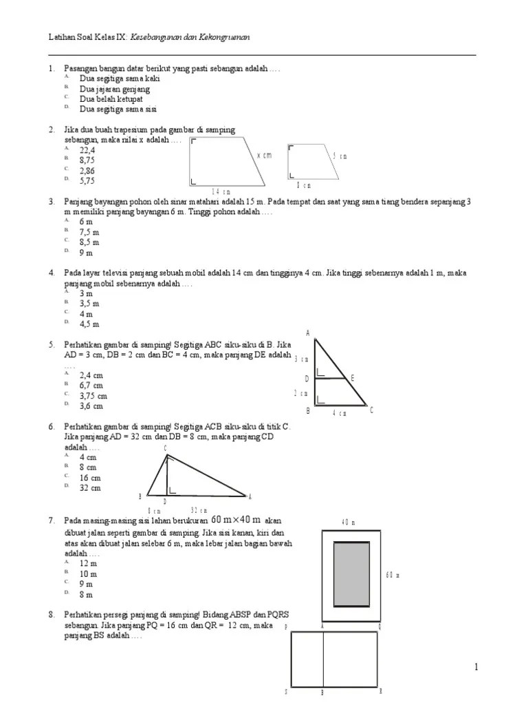 Bank Soal Kekongruenan Download - Revisi Id