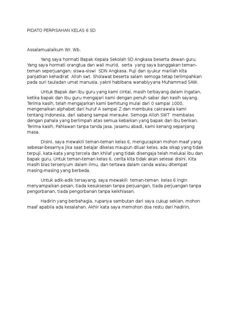 Contoh Pidato Wali Murid Pada Acara – Beinyu.com