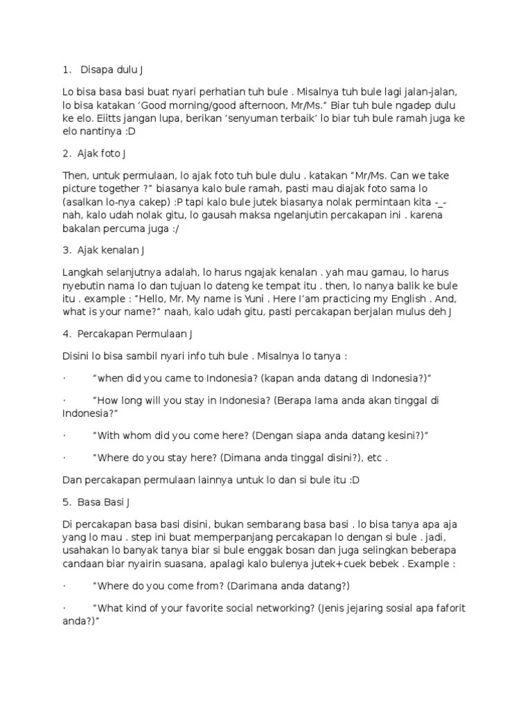 Percakapan Bahasa Inggris Tentang Tempat Wisata – Mudah