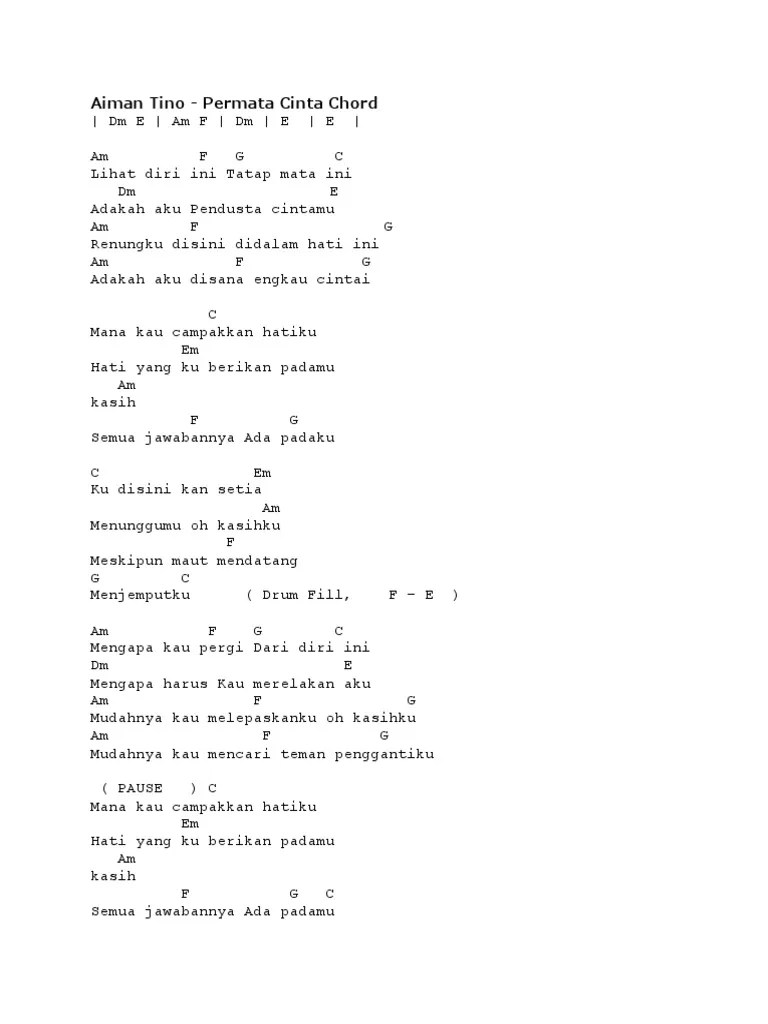 Paling Laju Permata Cinta Chordtela