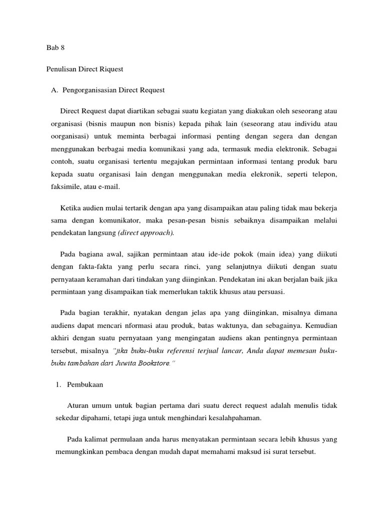 14+ Contoh Surat Komplain Direct Approach