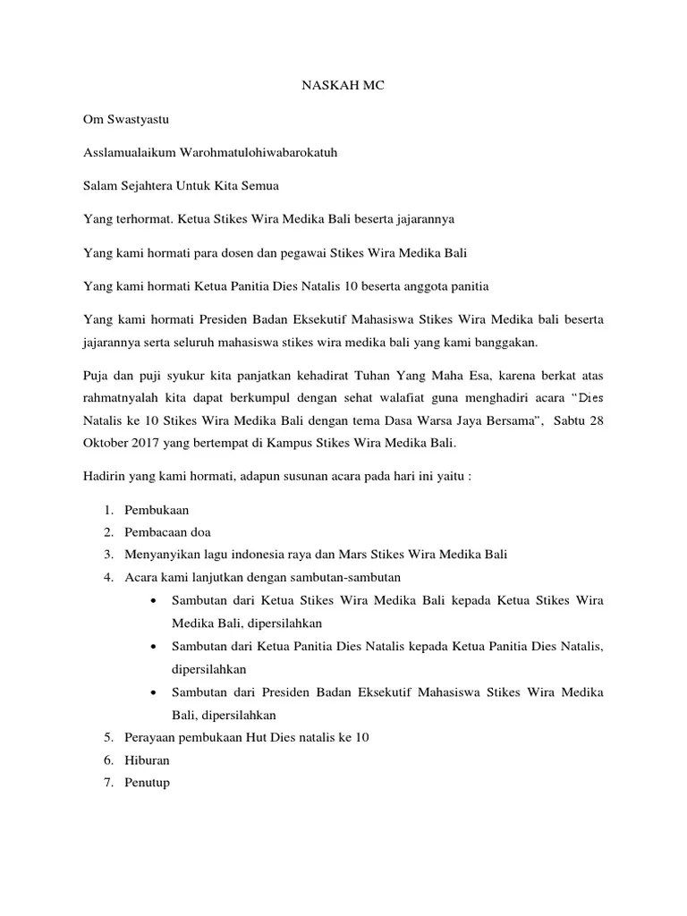 Kumpulan Teks Pembawa Acara Non Formal Singkat Terbaru - Contoh Teks  Pembawa Acara Terbaru