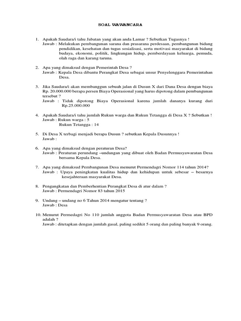 Yuk Simak 8+ Contoh Pertanyaan Wawancara Masuk Kuliah Dan Jawabannya  [Terbaru] | Contoh Soal Rara