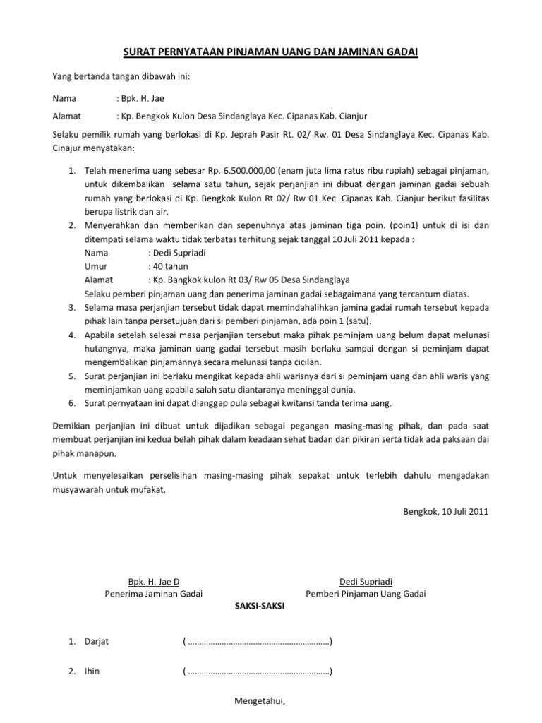 Contoh Kwitansi Penitipan Uang – Beinyu.com