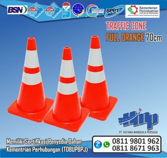 TRAFFIC CONE JUAL TRAFFIC CONE Kerucut Lalu Lintas | PABRIK RAMBU &amp; JUAL  CAT MARKA JALAN