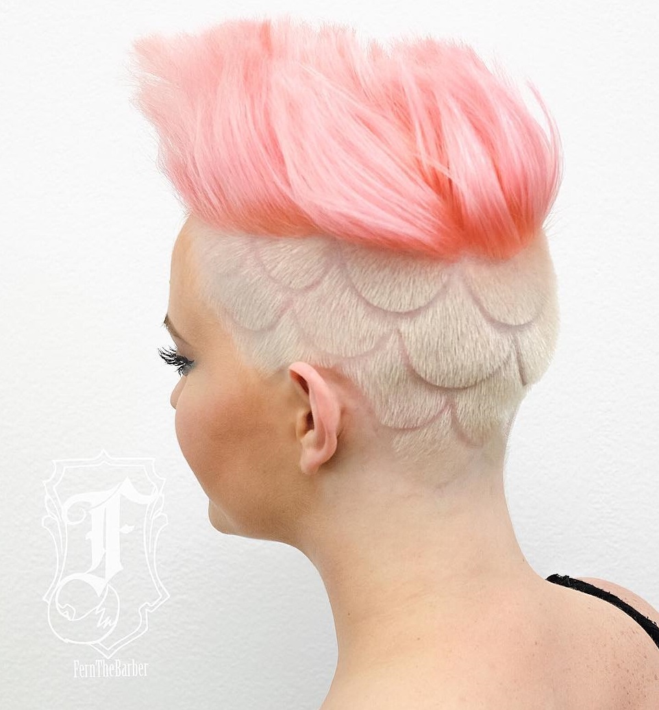 20 Stunning Undercut Hair Tattoo Designs For Girls 1036_x_962_jpg