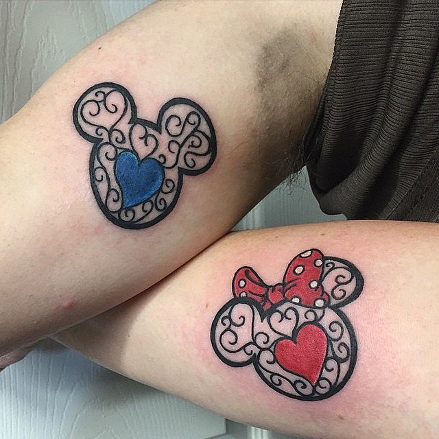 19 Adorable Disney Character Mickey And Minnie Mouse Tattoos – Entertainmentmesh 640_x_640_jpg